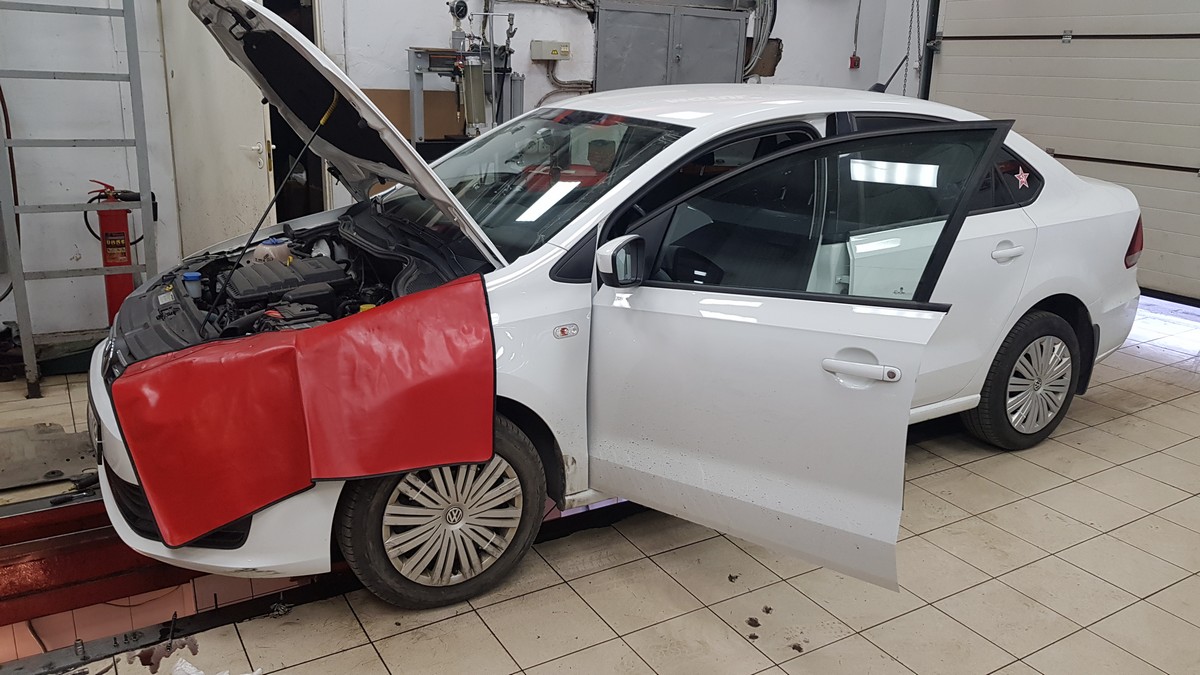 Замена масла в АКПП VW Polo 2013