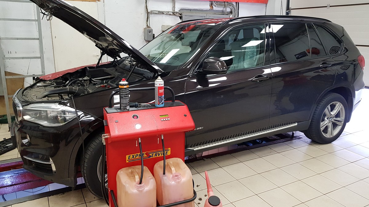 Замена масла в АКПП BMW X5 2014