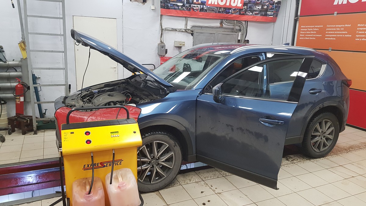 Замена масла в АКПП Mazda CX-5 2018
