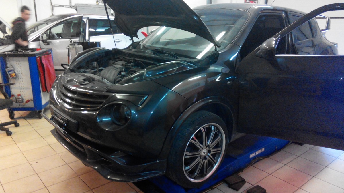 Замена масла в АКПП Nissan Juke 2012