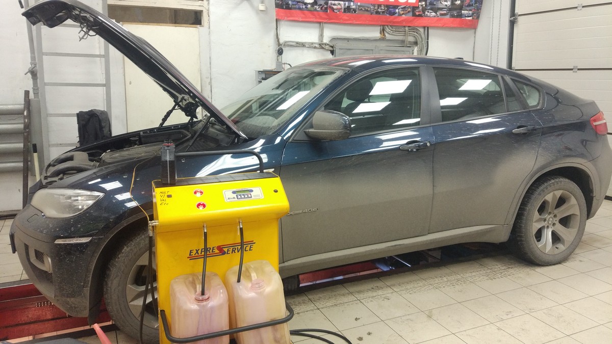 Замена масла в АКПП BMW X6 2013
